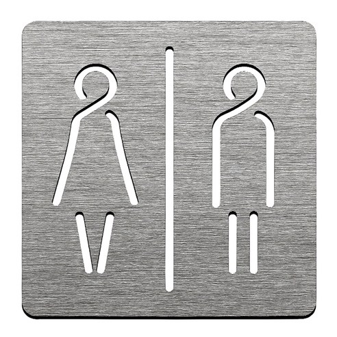 디자인 아크릴 남여공용 화장실 표지판 GPR001