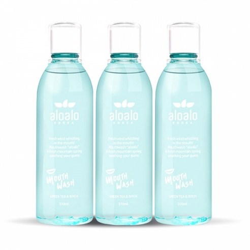 알로알로 마우스워시 구강청결제, 3개, 370ml