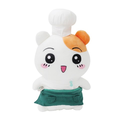 에비츄 요리사 봉제인형, 그린, 32cm