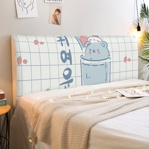 스트레치 노르딕 침대헤드 커버 Z08, 타입2