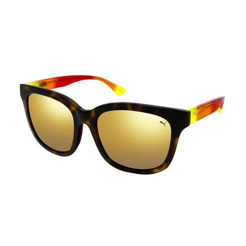 푸마 선글라스 PU-0083SK, YELLOW GOLD + SHINY MEDIUM HAVANA(PU-0083SK-4)