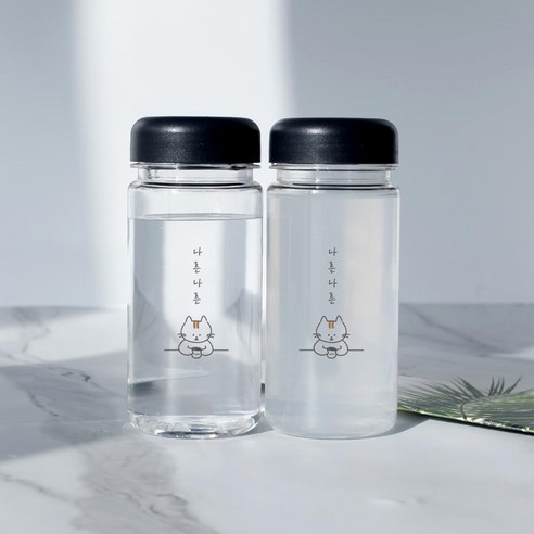 가쯔 마이보틀 무지 물병 텀블러 2p + 스티커 2p 세트, 물, 400ml, 1세트 링티보틀