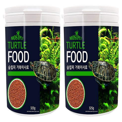 모스트펫 슬립피 거북이 사료, 325g, 2개
