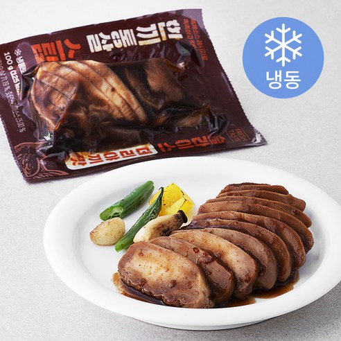 한끼통살 스팀 슬라이스 데리야끼맛 닭가슴살 (냉동), 100g, 1개