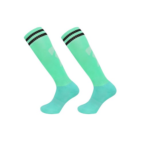 요고조고 아이스하키 스타킹 양발착용 L, 20 레이크 블루 블랙 엣지, 1세트