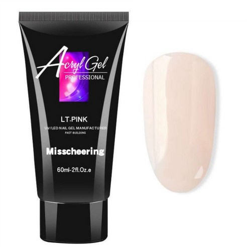 스위스녹스 손톱 연장 재료 베이직 폴리젤 60ml, 라이트핑크, 1개