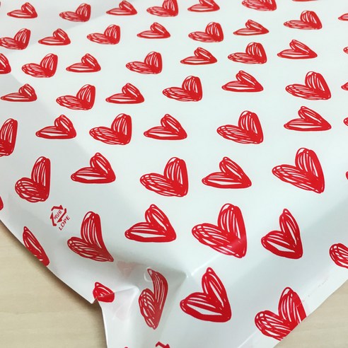 다목적 하트 비닐 쇼핑백: 시각적 매력과 실용성의 완벽한 조화