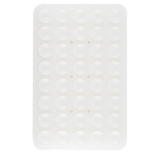 구스페리 파스텔 양면 흡착식 실리콘 부착 패드, 반투명, 1개