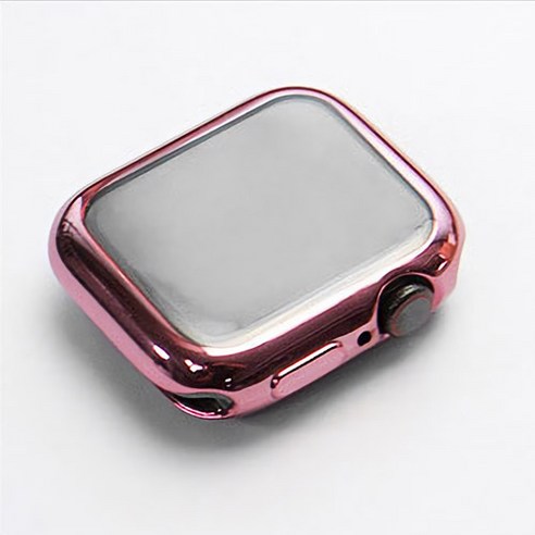 알피나케이스 애플워치 TPU 풀커버 젤리 소프트 케이스 44mm, 로즈핑크