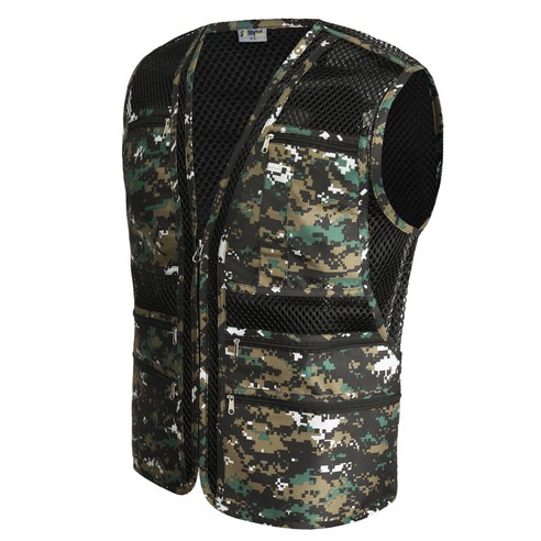 코코 남성용 싸구요 등산 작업 아웃도어 망사 조끼 SM 10