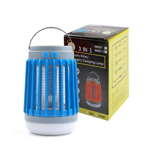카템 태양열 해충퇴치 LED 랜턴, 블루, 1개