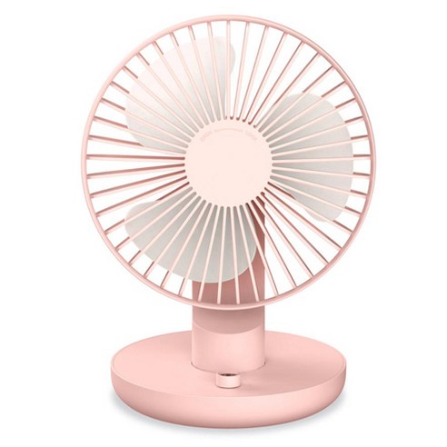 루엠 미니 무선 탁상용 브리즈팬 선풍기, RF3000S, 핑크