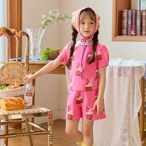 릴리푸리 여아용 썸머 프레쉬 상하의 세트