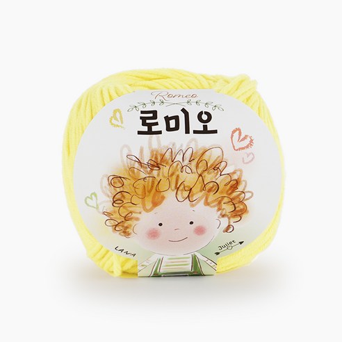 쎄비 로미오 뜨개실, 연노랑, 1개