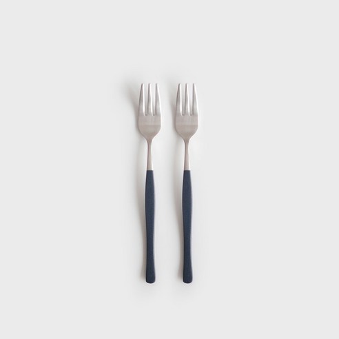 니코트 샤틴 컬러 티포크, 블루블랙, 2개