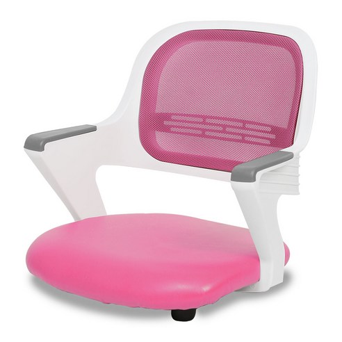 체어포커스 알라딘 좌식의자 AL-D250 WH, 화이트(바디), 인조가죽(핑크)