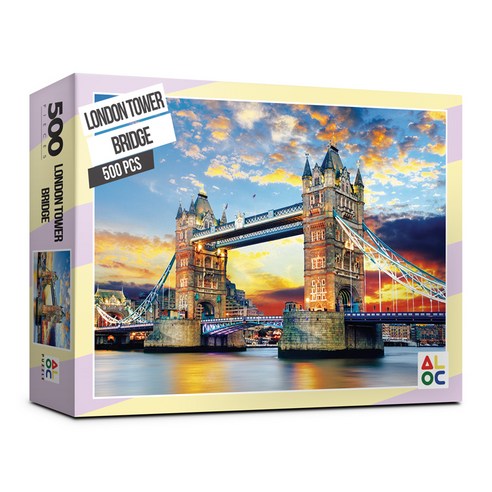비상, 피젯스피너, 캡틴윙 런던 타워 브릿지 직소퍼즐 AL5007, 혼합색상, 500피스 퍼즐/큐브/피젯토이