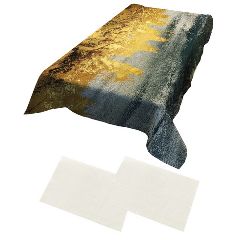 에이치케이트레이딩 유화패턴 테이블보, C, 100 x 140 cm