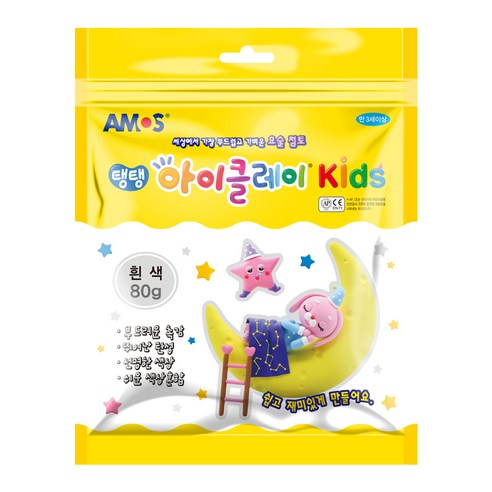 아모스 아이클레이 KIDS 파우치, 흰색, 80g