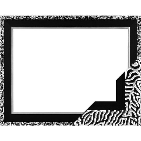 누니액자 고급형 우드 슬림 앤틱 500피스 퍼즐액자 38 x 52 cm SF04, 블랙, 1개