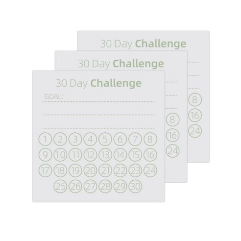 오트라 마크 클리어 점착메모지, 30 day challenge, 3개