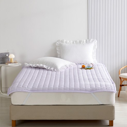 꿀잠 보장! 💜 뒤척임에도 끄떡없는 시어서커 패드의 비밀 모던하우스패드