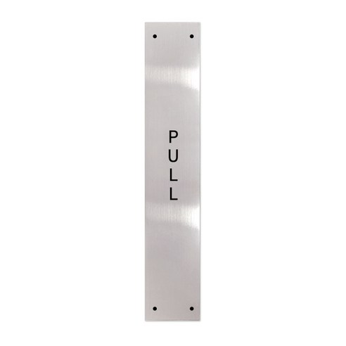 고정문 디자인문패 슬림실버바 실버유광 M, PULL, 1개