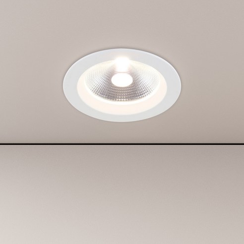원하 DS 알로야 COB 다운라이트 20W 플리커프리 15.2cm, 화이트 + 전구색(3000K), 1개