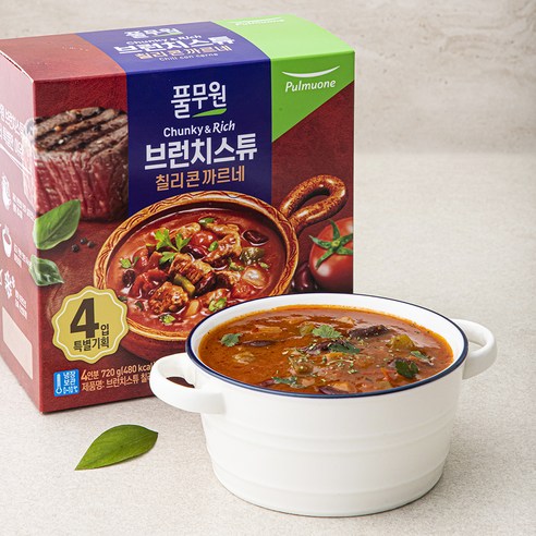 풀무원 브런치스튜 칠리 콘 까르네 (냉장), 180g, 1개입