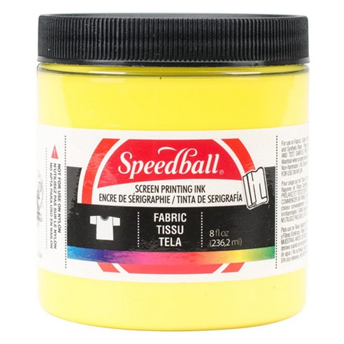 스피드볼 패브릭 실크스크린 잉크, Process Yellow, 236.2ml