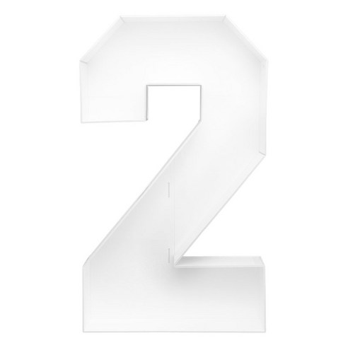 파티팡 벌룬 데코박스 숫자, 2, 1개