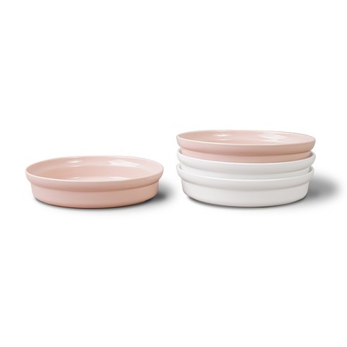 보울보울 국산 노르딕볼볼 파스타볼 22cm, 화이트+핑크, 4개