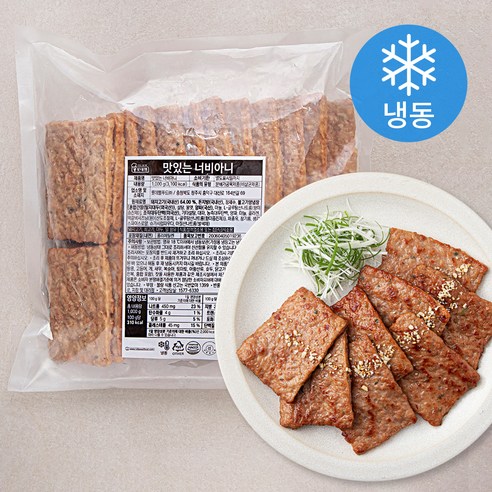 롯데햄 맛있는 너비아니 (냉동), 1000g, 2개