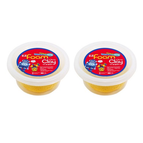 이지피아 이지 샤이니 폼클레이 2p, 노랑, 2개