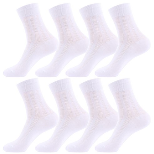 두발로 남성용 쿨 메쉬 중목 양말 8켤레