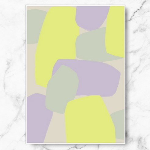 RYMD 인테리어 포스터 Pastel blocks composition