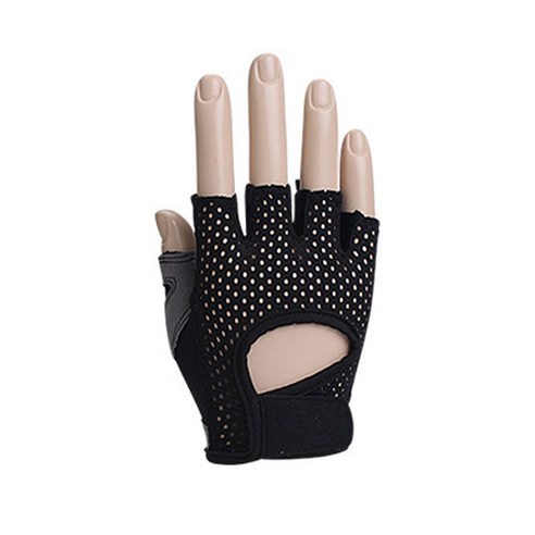메쉬 경량 헬스장갑 RD-104, 블랙