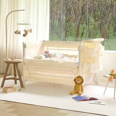 밤에도 안심! 육아는 장비빨, 에시앙 플레이야드 아기침대 써보니 에시앙아기침대