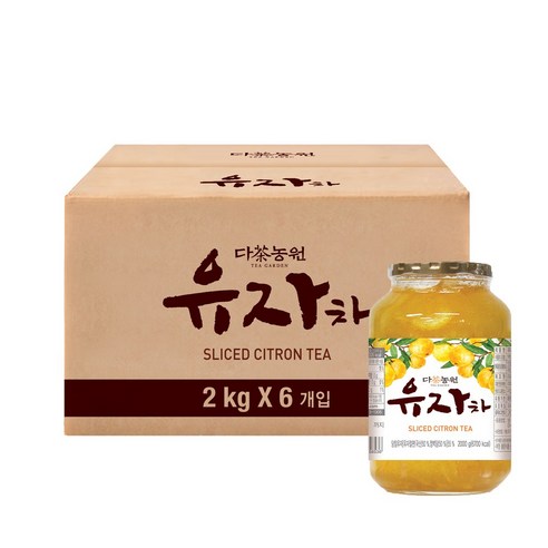 다농원 유자차, 2kg, 6개
