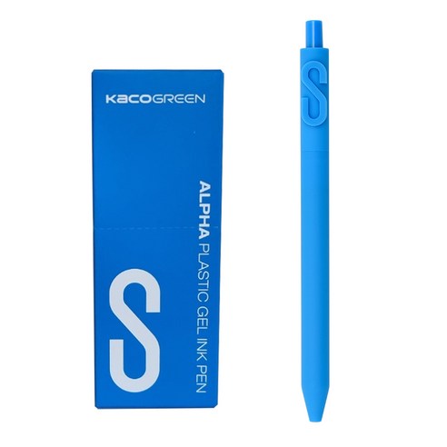 카코 알파 소프트 중성 젤펜 0.5mm, 알파벳 S, 10개