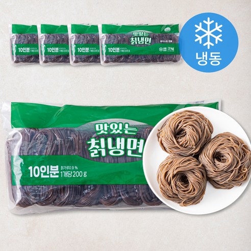 맛있는 칡냉면 면사리 푸디스트 전용 10인분 (냉동), 2kg, 5개