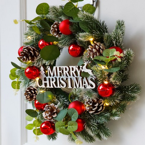 歡樂村聖誕 聖誕道具 聖誕掛飾 聖誕樹 架子裝飾 架子道具 架子裝飾 聖誕花圈 花環