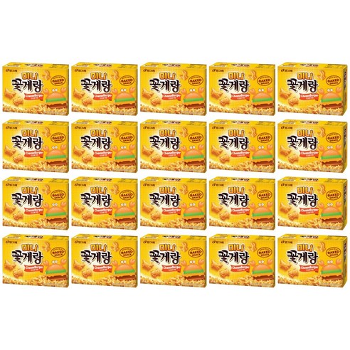 빙그레 꽃게랑 미니 치즈버거맛, 40g, 20개