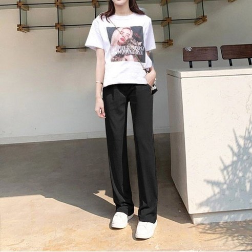 스트레이트 임산부 슬랙스