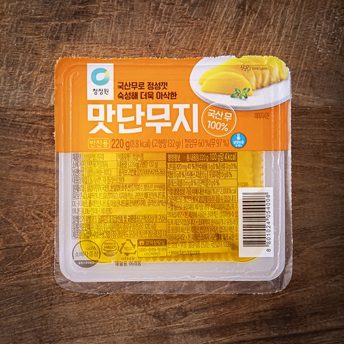 청정원 맛단무지, 220g, 1개