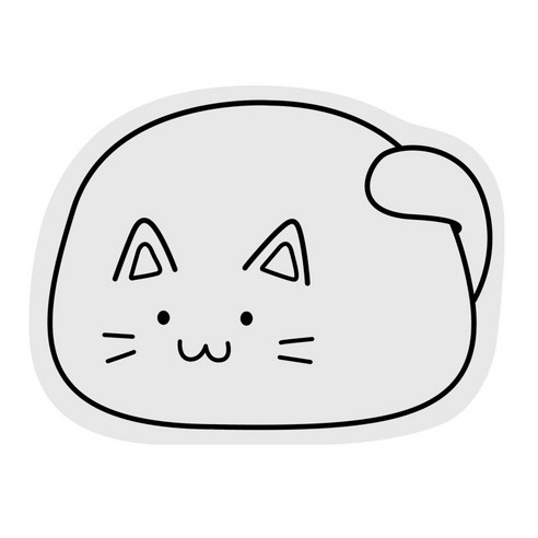 씨오브비 규조토 식기 건조 매트 S, 긁는 고양이