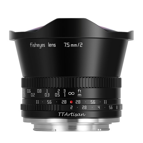 TTArtisan 7.5mm F2 후지 필름 X 마운트 카메라 어안렌즈