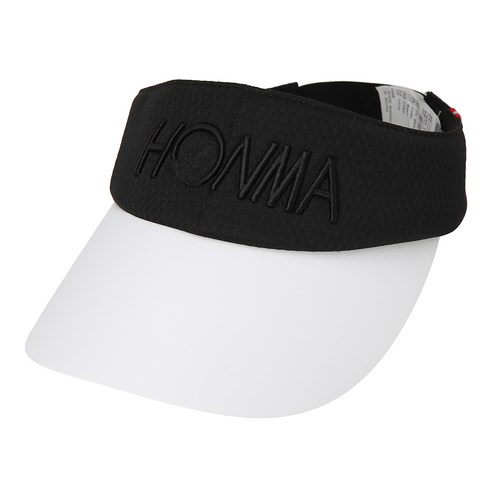 혼마골프 여성용 썬바이저 골프모자 HWGC017R906 0102, WHITE + BLACK