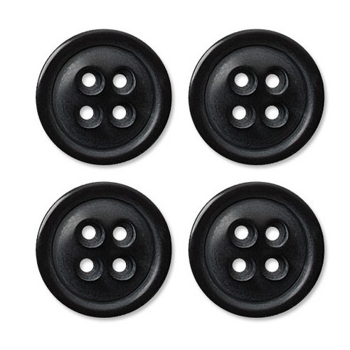 동대문단추왕 고급 무광 코트 가디건 단추 30mm, 블랙두툼이, 4개