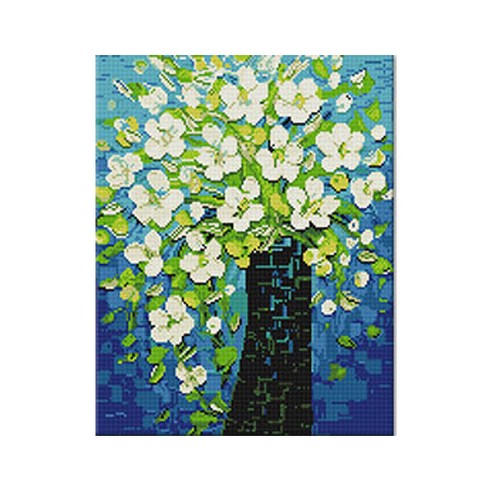 코쿼드 DIY 액자형 보석십자수 세트 40 x 50 cm, DP613 천년의 사랑, 1세트